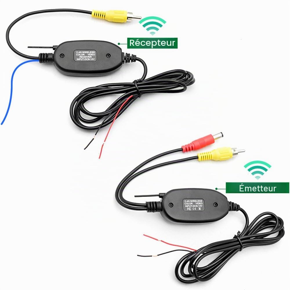 Kit de récepteur vidéo sans Fil pour caméra de recul de Voiture 2,4 GHz Récepteur de Voiture DVD GPS Lecteur de Voiture Module Adapte Trigger