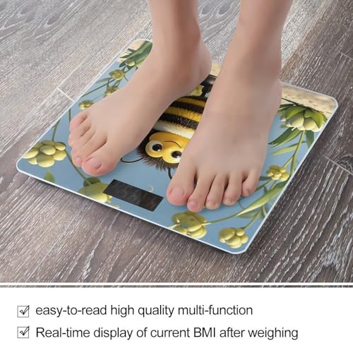 Báscula digital de baño con diseño de abeja animada miniatura 5