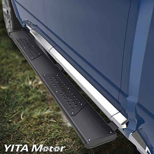 Yitamotor 6.5 Inches Running Boards Compatible With 2009-2018 Dodge Ram 1500 & 2010-2022 2500 3500 Crew Cab Black Textured Nerf Bars / Side Step (Incl.2019-2023 Classic) Bar Bars #TOP1