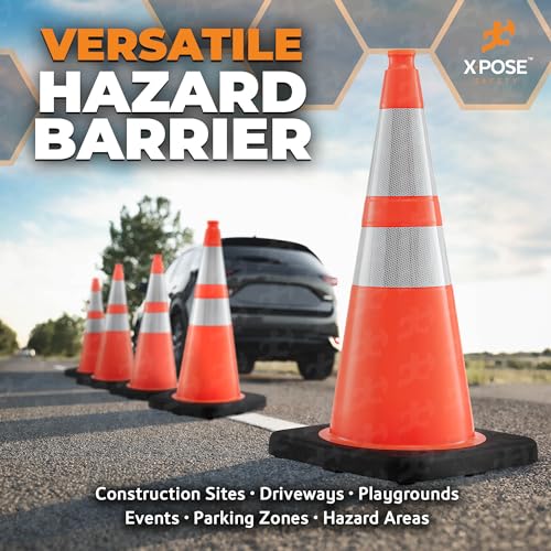 Image of Xpose Safety 28 Inch Orange Traffic Cones
