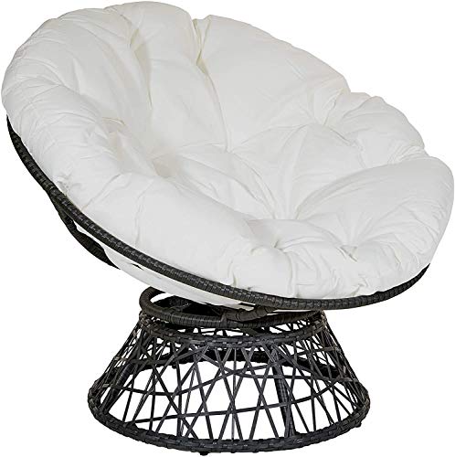 DULPLAY Papasan Chair Cushion,Solid Color Cradle Hammock Hanging Chair Pads Cotton Round