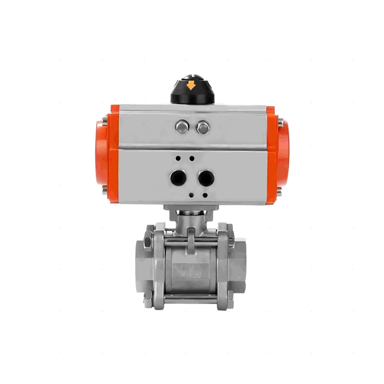 DN40 Pneumatic Actuator Ball Valve Stainless Steel 304 Double Acting Cylinder Actuator Ball Valve