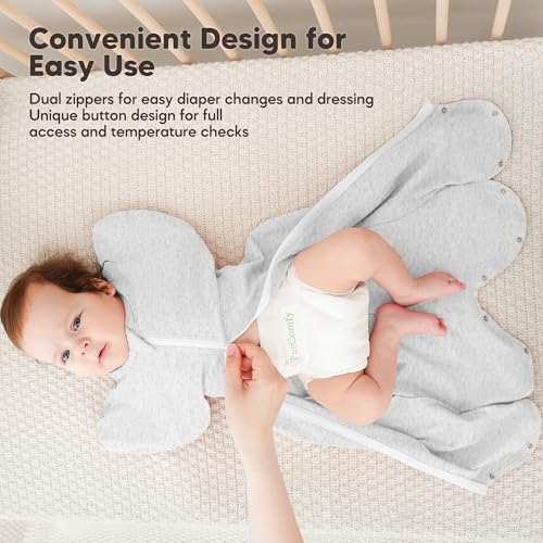 Image of Susurration 2-Pack Baby Swaddle Sleep Sacks - Swaddles for Newborns, Infant 0-1-3 Months, Baby Girls, Boys, Soft & Snug Newborn Sleep Sack, Nursery Swaddling Blankets(1-3M, 8-13lb)