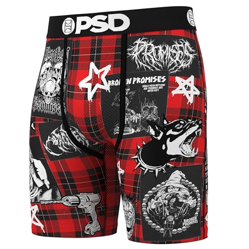 PSD Men's Broken Promises Boxer Briefs - Breathable and Supportive Men's Underwear with Moisture-Wicking Fabric