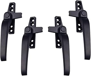 Leefasy 2Pair Replacement Window Handles Right/Left Hand,Zinc Alloy Window Hardware,Window Handle Lever Casement Locking Handle
