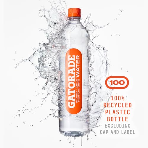 Gatorade Water, Electrolyte Infused for Great Taste, Alkaline PH 7.5 or higher, Unflavored, 1L (Pack of 6) - image 5