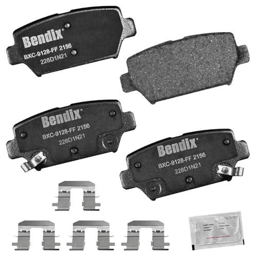Image of Bendix Priority1 CFC2156 Ceramic Rear Brake Pads for Mitsubishi Eclipse Cross 2020-2018, Eclipse Cross 2024-2022
