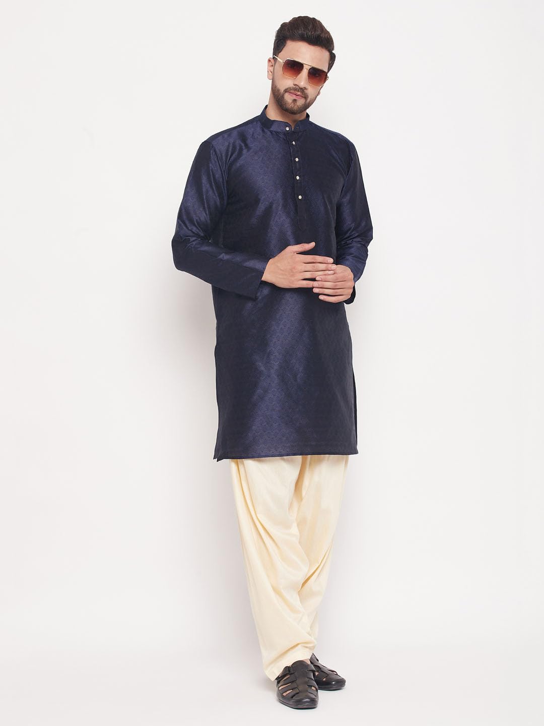 JBN Creation VASTRAMAY Rayon Blend Men's Gold - Pyjama_VASMPTY1GO_F, Free Size - Image 5 thumbnail