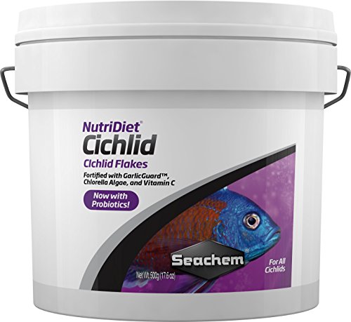 Seachem-NutriDiet-Cichlid-Fish-Flakes-500g-with-probiotics Seachem NutriDiet Cichlid Fish Flakes - 500g with probiotics - Image 1