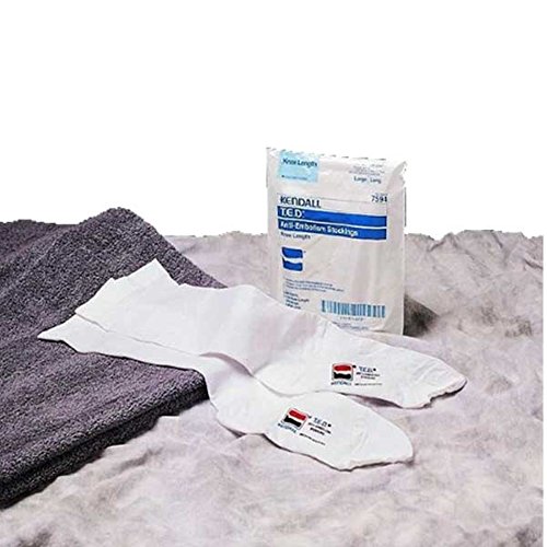 Covid Stockings Knee Open Toe, Regular White3