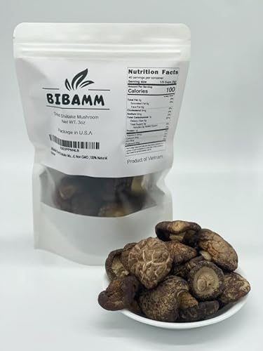 Bibamm Dried Shiitake Mushrooms 3Oz cover