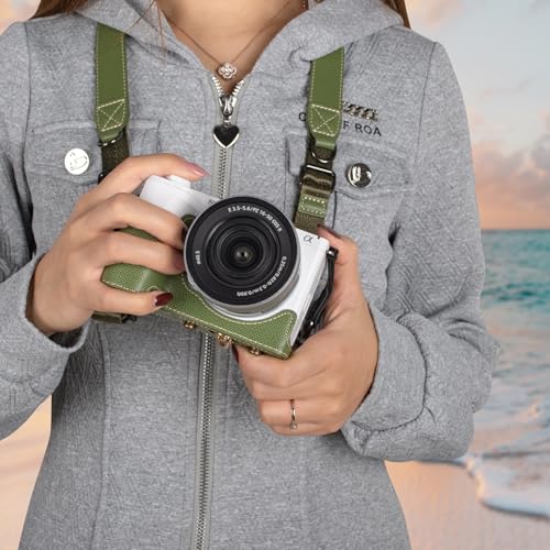 Funda para cámara Sony ZV-E10 II de piel PU protectora miniatura 7