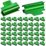 FillTouch 200 Pcs Greenhouse Clamps for 0.43'/ 11mm PVC Pipe, Plant Clips, Garden Hoops for Raised Beds, Row Cover Support Garden Hoops(Green)
