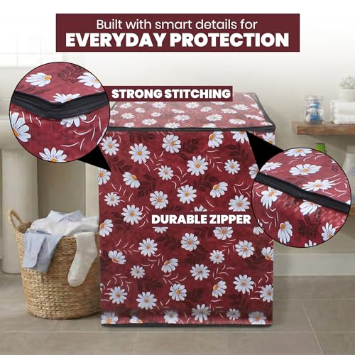 Image of DREAM CARE Waterproof & Dustproof Washing Machine Cover Top Load & Semi Automatic Suitable for 7 kg, 7.2 kg, 7.5 kg (83 x 95 x 51 cms)