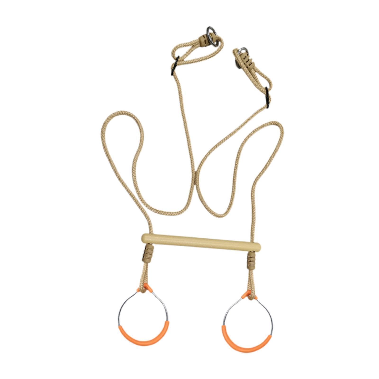 Trapeze Swing Bar with Gym Rings Heavy Duty Outdoor Toy for Gym Kids Fitness|Toys & Hobbies|Outdoor Toys & Structures|Swings Slides & Gyms-image-18