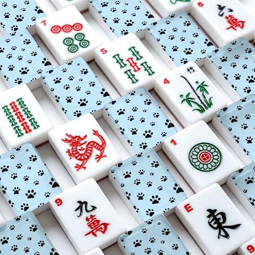 Juego de Mahjong Americano set de 166 piezas acrílicas miniatura 4