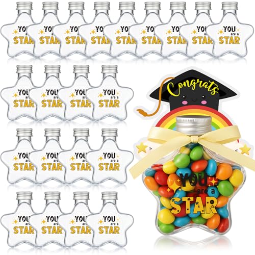 Soulchen 24 Set 2025 Kindergarten Graduation Gifts Candy Jars Class Graduation Party Favors with 24 Cards End of Year Gifts Bulk for Preschool Kindergarten Kids Party Supplies Decoration