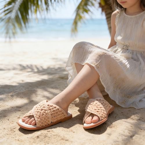 Image of THEE BRON Girls Cute Slip-On Slippers Stylish Sandals for Toddlers & Kids