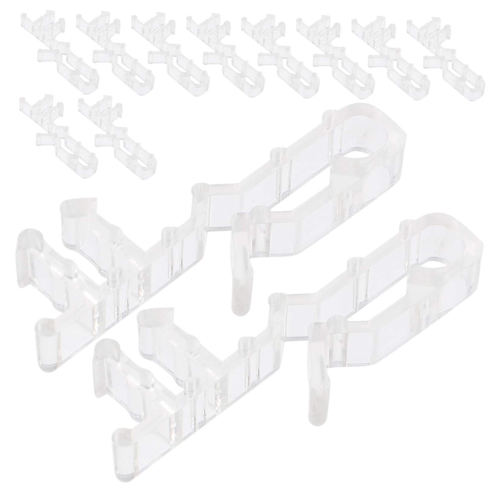 PRETYZOOM 12pcs Clear Hidden Valance Clips and Lightweight Blind Clips for Valance for Window Treatment and Curtain Accessories Versatile Replacement Parts for Home and Office