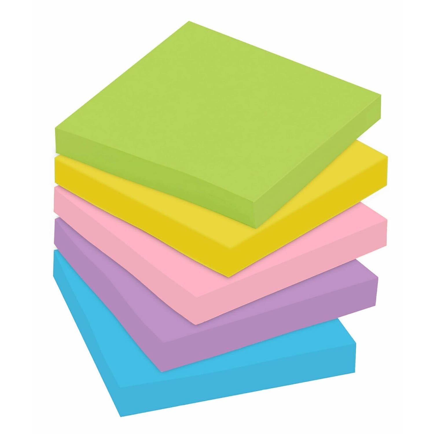 3M 65418Brcp Post-It Note Pads Cabinet Pack, 3 X 3, Jaipur Colors, 18 Pads/Pk