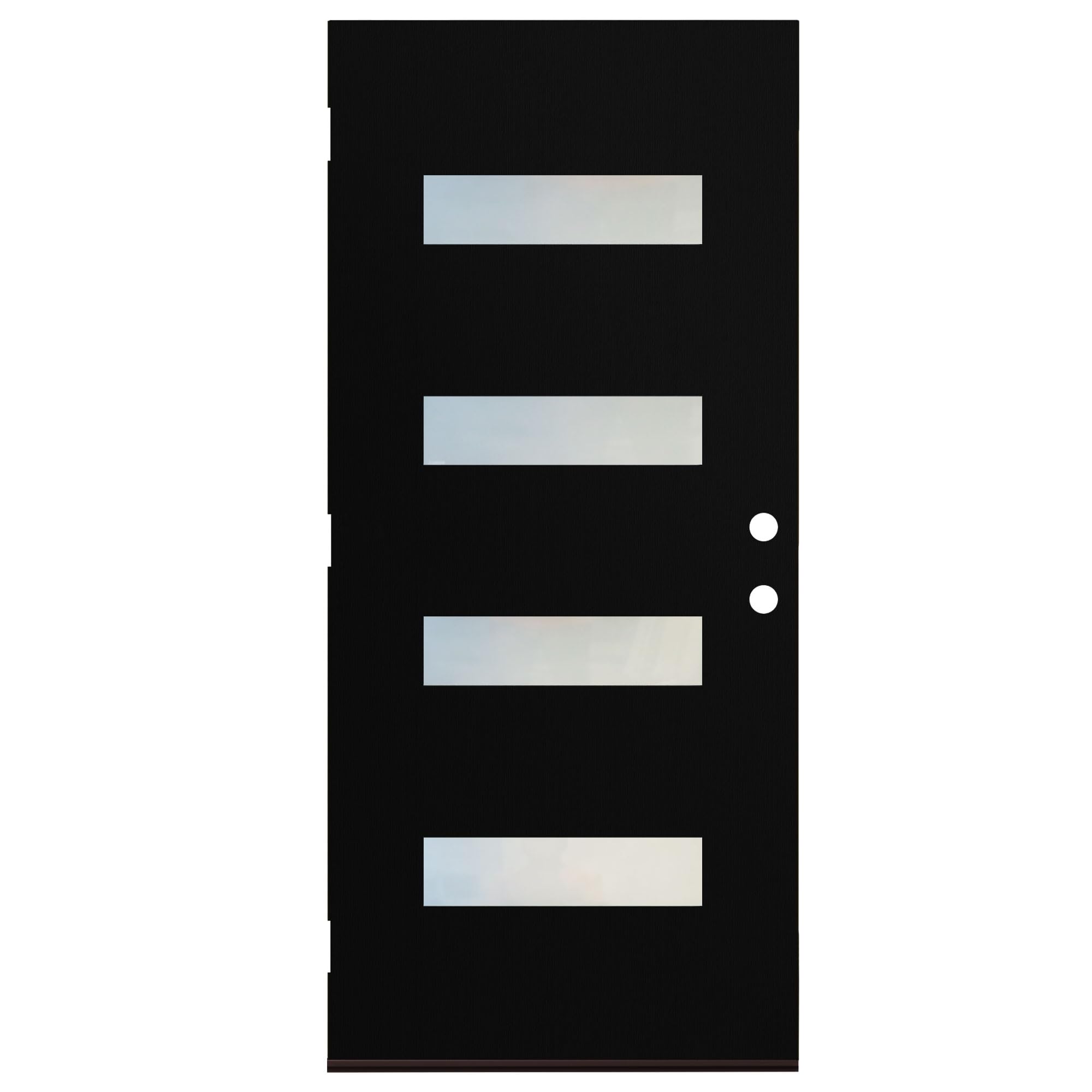 KHSHOW 36x80 Reversible Fiberglass Entry Door Slab Black