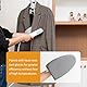 Bügelhalterung Für Dampfgarer,Kleiderständer Dampfständer für Kleidung,Handheld Dampfglätter Ständer mit Bügelhandschuhe,Teleskop-Stativ Kleiderständer,Klappbar Kleiderbügel Zum Dampfbügeln (Schwarz)