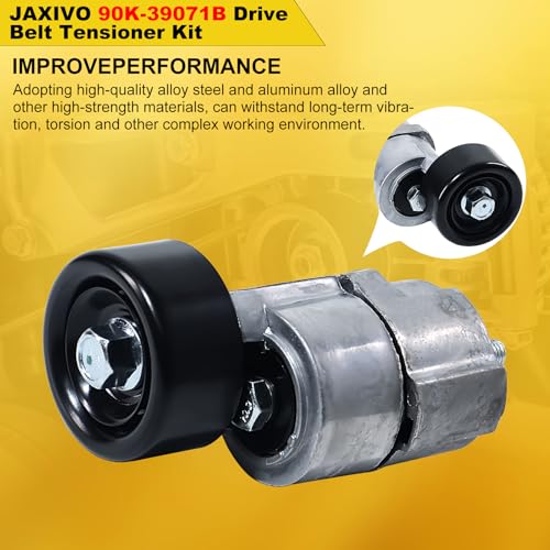 Image of 90K-39071B Serpentine Belt Drive Tensioner Pulley Component Kit for 11-15 Optima,14-15 Sorento /Sportage,13-14 Santa Fe Sport L4-Only Gas,Replace 6PK2125,36443,36307