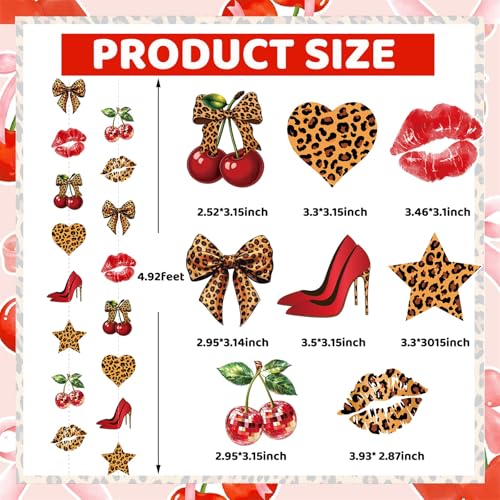 Image of Cheetah Print Birthday Decorations, Leopard Party Decorations Set - Animal Print Happy Birthday Banner, Sash, Hanging Garland & Balloons, Sassy Bday Party Decor for Girls Women