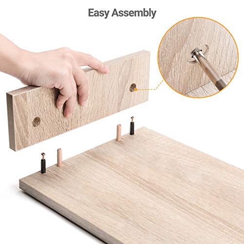 AMERIERGO-Dual-Monitor-Stand-Adjustable-Length-and-Angle-Dual-Monitor-Riser-Computer-Monitor-Stand-w2-Slot-Desktop-Organizer-Monitor-Stand-Riser-for-PC-Computer-Laptop-Wood