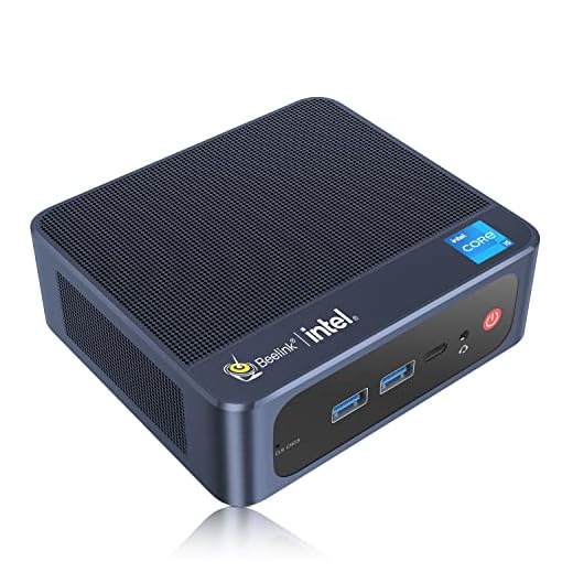Beelink SEI11 Mini PC,11th gen Intel i5-11320H(up to 4.5GHz), Mini Computer with 16G DDR4 RAM/500G SSD,Dual HDMI,Support 4K@60Hz,WiFi 6,BT5.0,Fan,Support Auto Power On