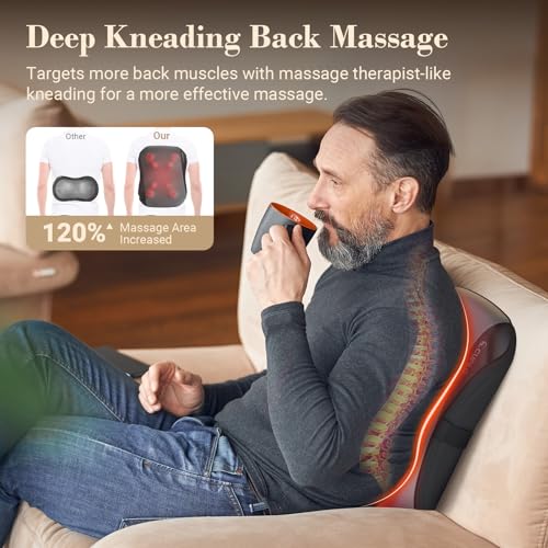 Image of CuPiLo Shiatsu Back Massager with Heat, FSA Eligible HSA, 8 Rotating Nodes