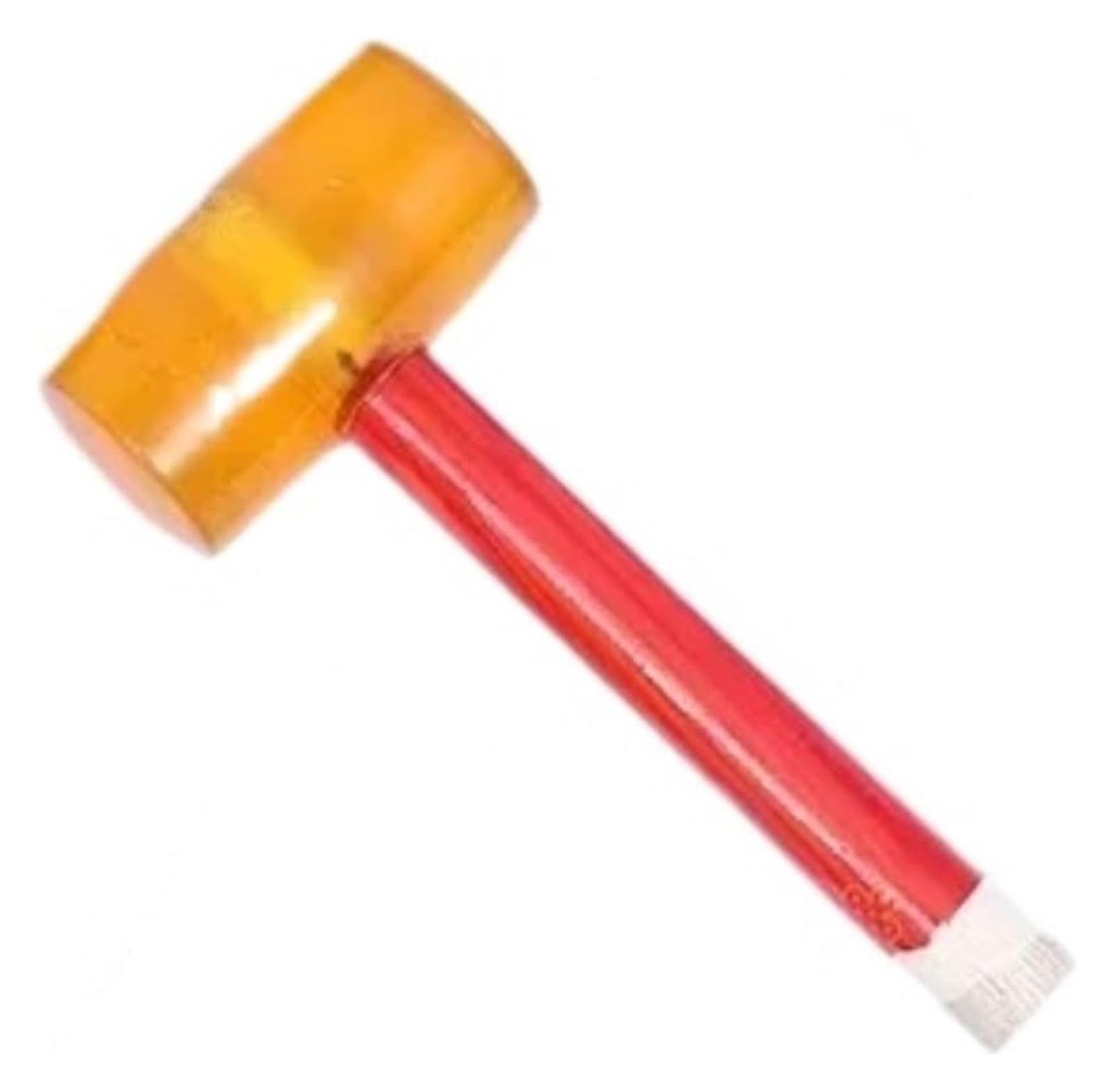 Naqzrxpml Orange-1500 Orange Rubber Mallet Double Face Hammer Wood Non-Slip Handle For Slabs, Bricklaying