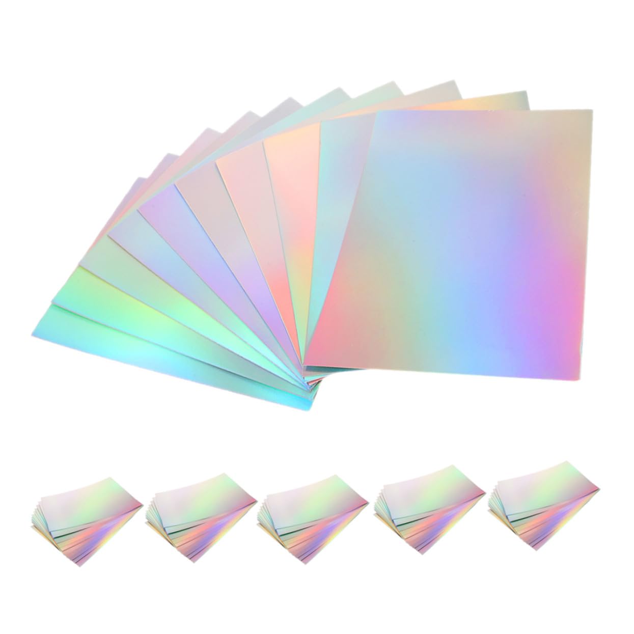 60 Szt. Metaliczny Holograficzny Karton Lustrzany Do DIY Rzemiosła Dla Chłopiec Dziewczynka Świąteczne Projekty Scrapbook