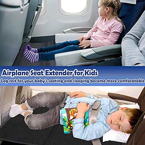 Cama avião, cama avião para crianças – apoio para os pés viagem, almofada confortável para esticar o