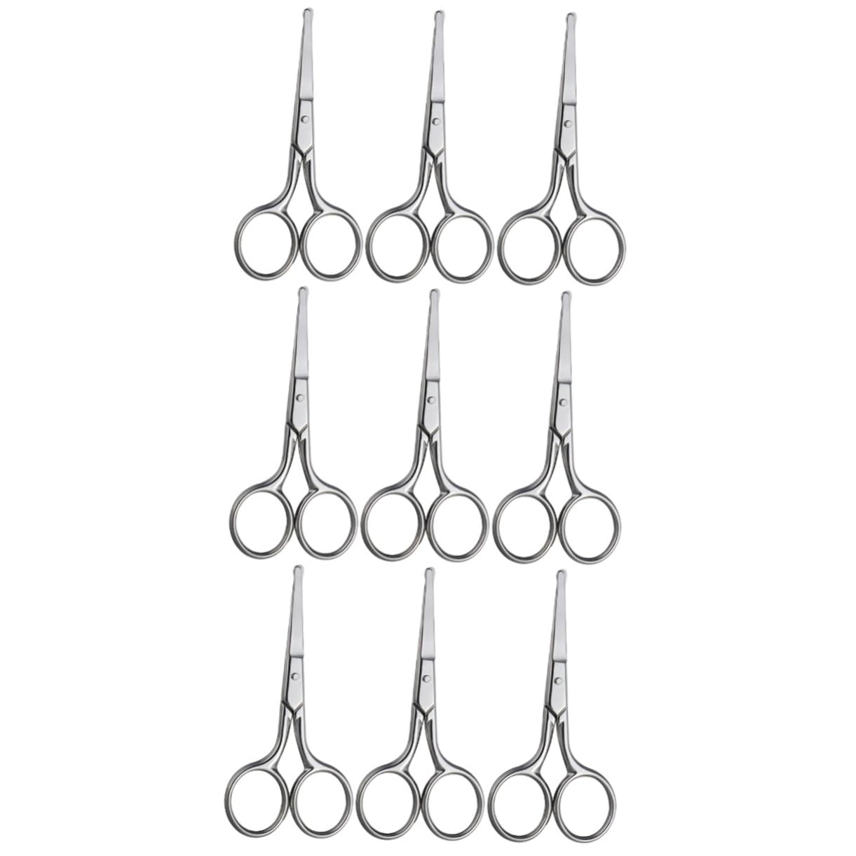 FRCOLOR 3 Juegos Tijeras Para El Pelo De La Nariz Recortador De Cejas Jabon Facial Tijera Para Nariz Y Orejas Tijera De Punta Redonda Tijeras Punta Redonda Tijeras Vibrissa 3 Piezas * 3