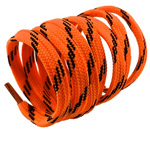 Image of 2 PAIRS Flat Shoe laces 48 Inches Wide Shoelaces for Athletic Running Sneakers Sports Shoes Boot Laces Strings (2 Pairs)