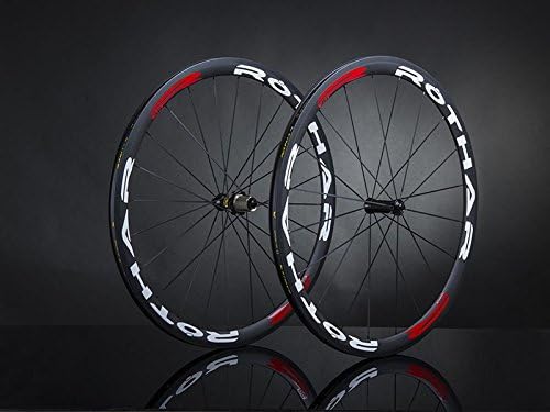 Rothar RV38-T23 Juego de Ruedas Formato Tubular Full Carbón, Blanco y Rojo,  Perfil: 38mm : Amazon.es: Deportes y aire libre