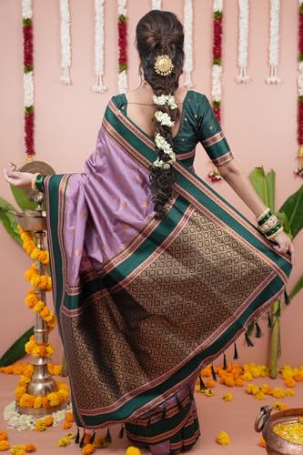 Image of SGF11 Women's Kanjivaram Pure Soft Silk Saree With Unstitched Blouse Piece