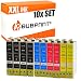 Produktbild Bubprint Kompatibel Druckerpatronen als Ersatz für Epson T0711 T0712 T0713 T0714 Stylus DX4400 DX7400 DX7450 DX8450 SX 100 110 210 215 218 SX400 SX410 SX415 SX510W SX600FW S21 Office BX300F 10er-Pack