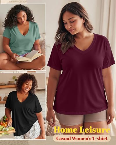 Image of Neer 3 Pack Plus Size Women's T-Shirts