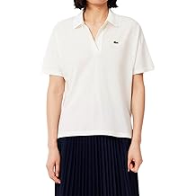 Lacoste Womens Relaxed Fit Fluid Pique Polo Shirt