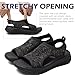 Imagen de DimaiGlobal Sandalias Deportivas ortopédicas para Mujer Zapatos con Punta Abierta Cuña Lavable de Verano Sandalias para Caminar 38EU Negro