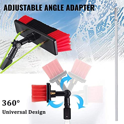 Cepillo telescópico para Limpiar Cristales, Cepillo para Limpiar Ventanas, pértiga de Limpieza, Kit de Limpieza de Ventanas, pértiga/Manguera con Suministro de Agua, Cepillo de AGU