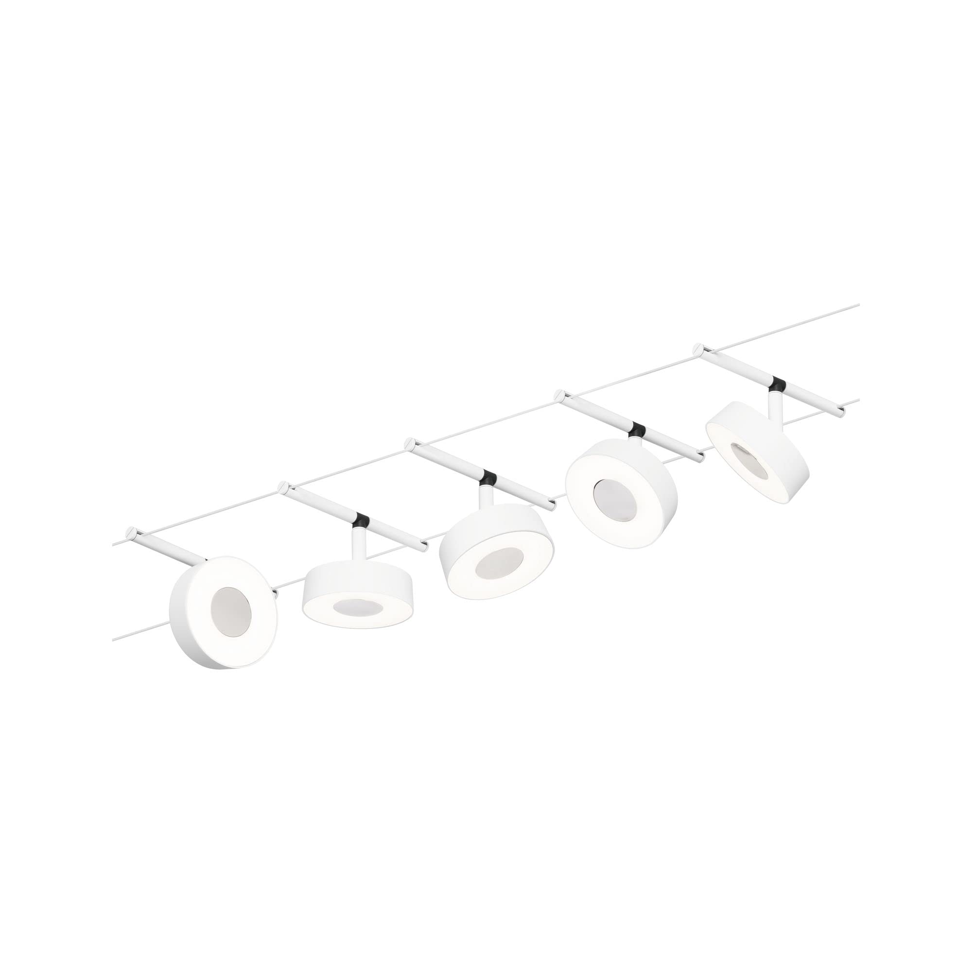 Paulmann Circle Led Cable Lighting 5-Bulb White