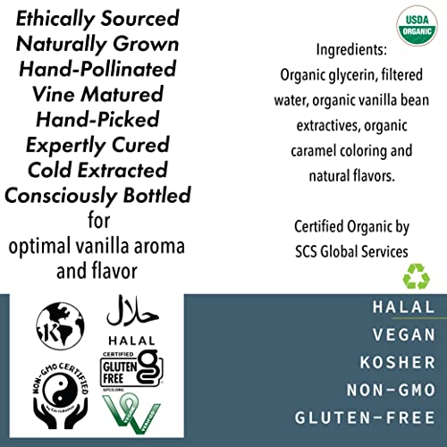 Native Vanilla - Organic Vanilla Flavor Non Alcoholic - 4 Fl Oz - Perfect for Cooking and Baking, and Dessert Crafting