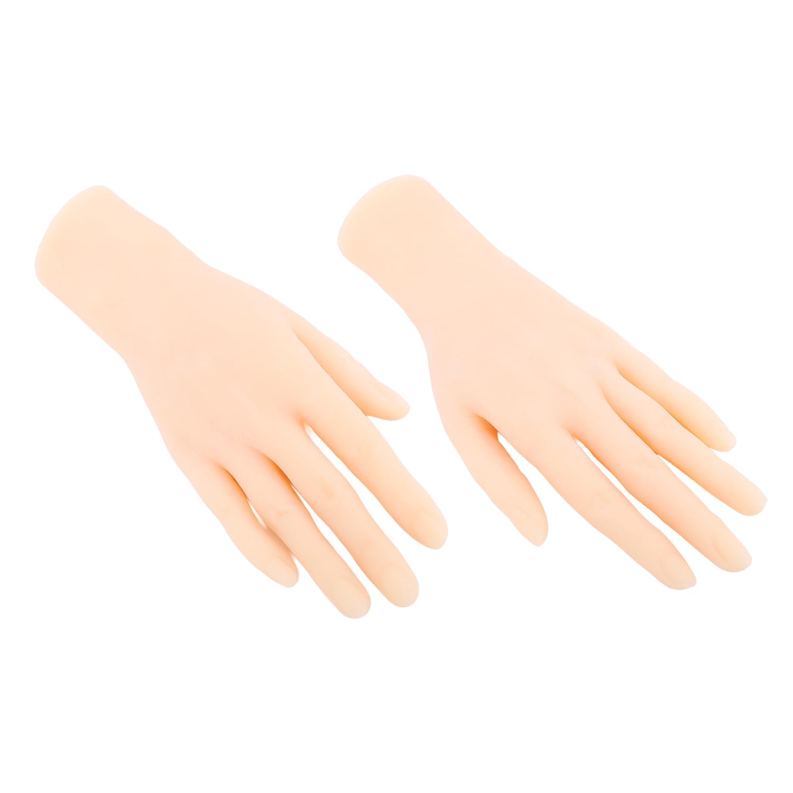 Mani Modello in Silicone, Mani di Manichino Femminile Pieghevoli per la Pratica della Manicure Display per Nail Art, Modello di Mano Riutilizzabile per Tutti i Giorni dei Santi
