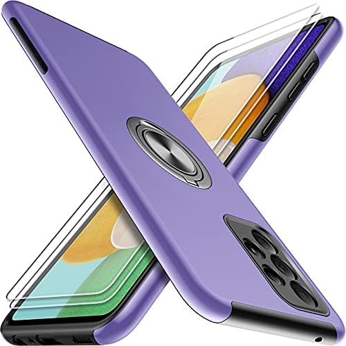 AOUIA Shockproof for Samsung Galaxy A52/A52s 5G Case with 2 Screen Protector, [TPU Flexible Frame + Hard PC Back] [Scratch Resistant] [Fingerprint Resistant], Slim Thin Samsung A52 Case 6.5 (Green)