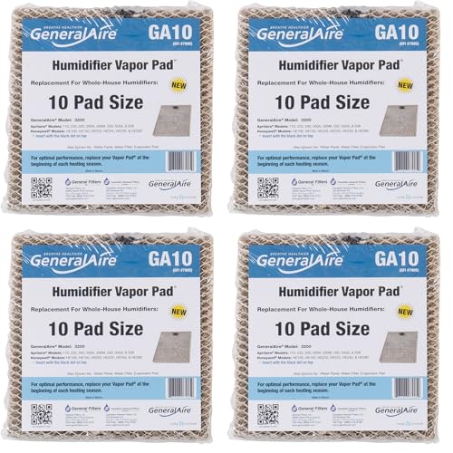 4-PK-Generalaire GA10 Humidifier Vapor Pad For Model 3200 General and Other Brands.-#7905