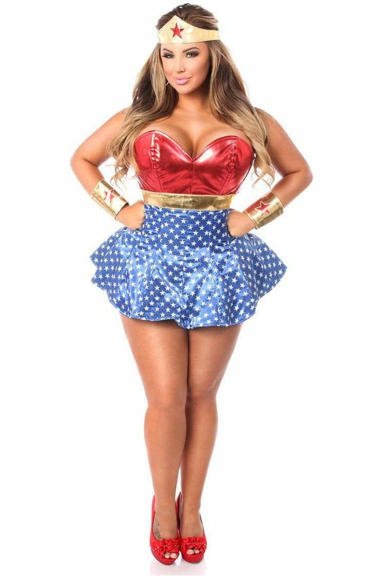 Daisy corsets womens Lavish 3 Pc Superhero Corset Dress Costume