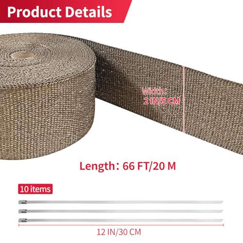AggSound Basalt Fiber Exhaust Wrap